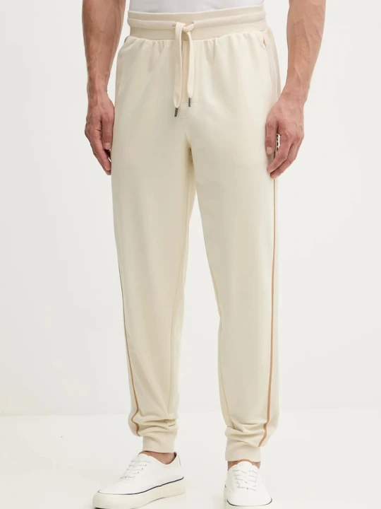 Zdjęcie produktu BOSS spodnie dresowe bawełniane Iconic Pants beżowy