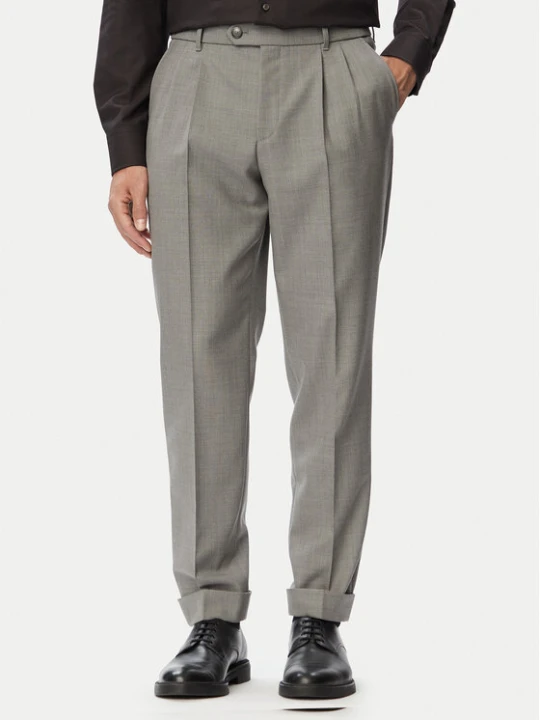 Zdjęcie produktu BOSS Spodnie garniturowe H-Perin-263 50567532 Szary Tapered Fit