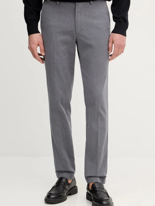 Zdjęcie produktu BOSS spodnie slim fit męskie z bawełną H-Kaiton1 szary
