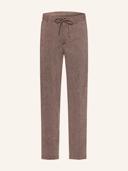 Zdjęcie produktu Boss Spodnie Kane Extra Slim Fit Z Lnem braun CIEMNOBRĄZOWY