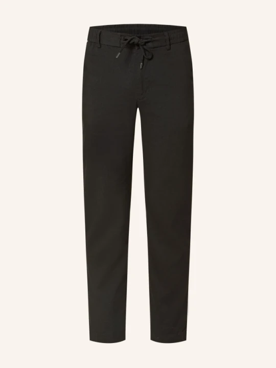 Zdjęcie produktu Boss Spodnie Kane Extra Slim Fit Z Lnem schwarz CZARNY