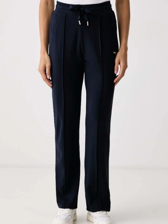 Zdjęcie produktu BOSS spodnie lounge damskie z modalem PEACHY MONO_Pants granatowy
