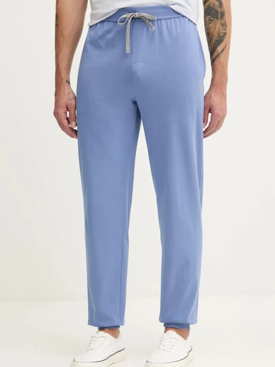 Zdjęcie produktu BOSS spodnie lounge męskie bawełniane z elastanem Mix&Match Pants niebieski