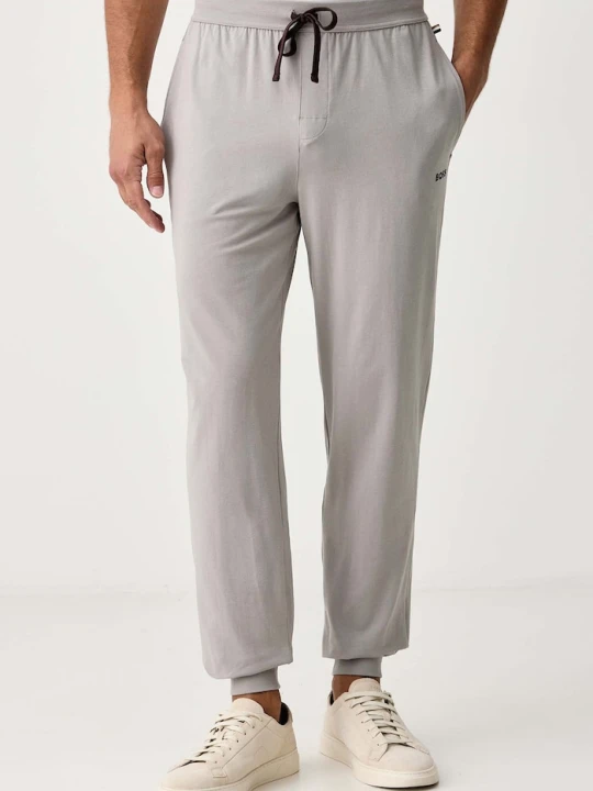 Zdjęcie produktu BOSS spodnie lounge męskie bawełniane z elastanem Mix&Match Pants beżowy