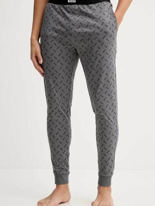 Zdjęcie produktu BOSS spodnie piżamowe bawełniane Relax Pants szary