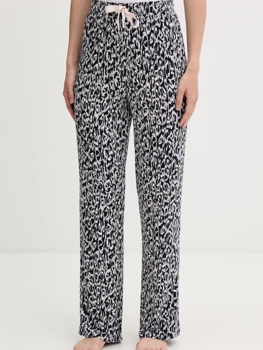 Zdjęcie produktu BOSS spodnie piżamowe damskie z wiskozą CI Design_Pants granatowy