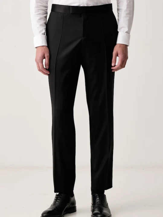Zdjęcie produktu BOSS spodnie slim fit męskie wełniane H-Genius-Tux-B1 czarny