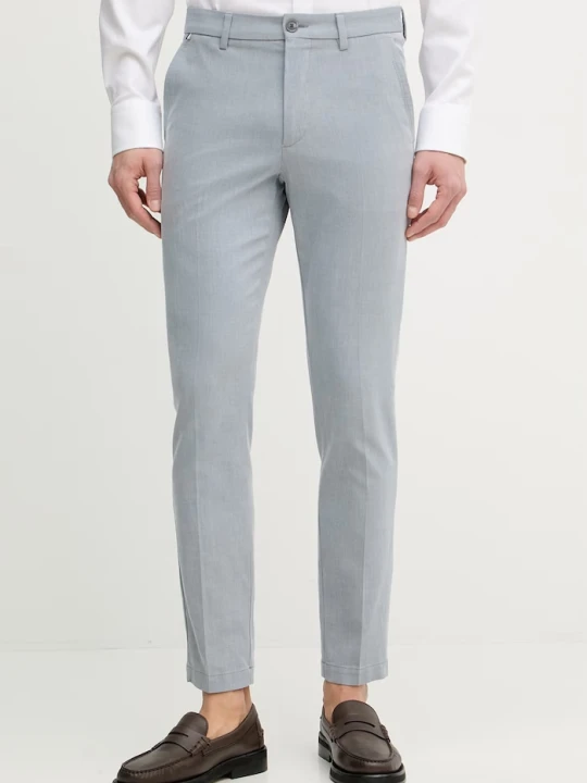 Zdjęcie produktu BOSS spodnie slim fit męskie z bawełną H-Kaiton1 niebieski