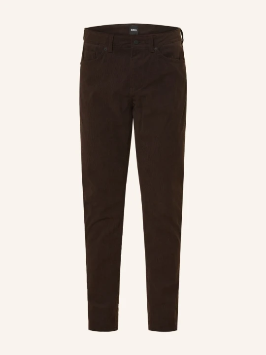 Zdjęcie produktu Boss Spodnie Sztruksowe Delaware Slim Fit braun 202 DARK BROWN