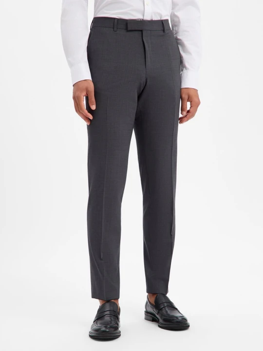 Zdjęcie produktu BOSS spodnie z wełny dziewiczej Baukasten - H-Gio-MM-C-NF Mężczyźni Slim Fit szary