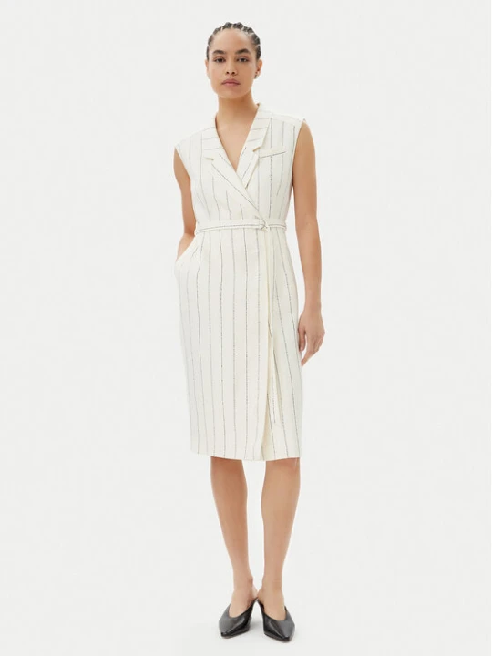 Zdjęcie produktu BOSS Sukienka codzienna Drupe 50540617 Kremowy Relaxed Fit