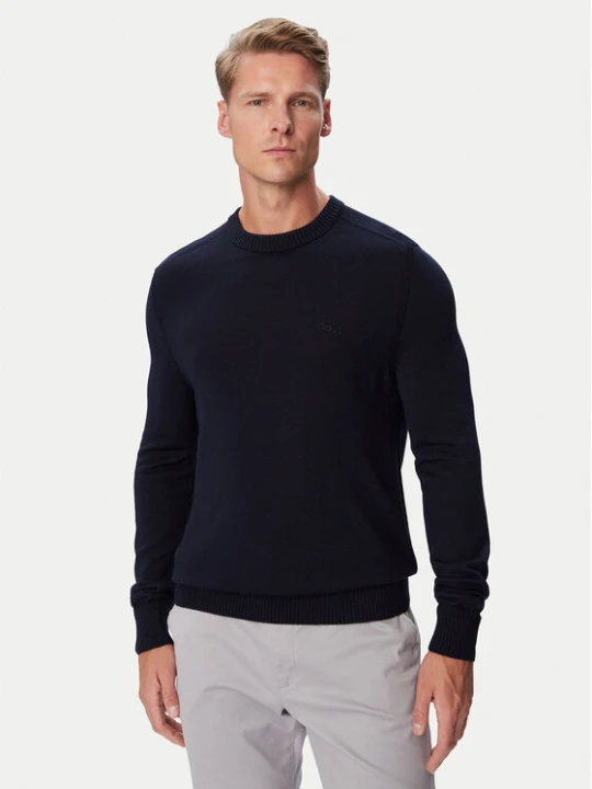 Zdjęcie produktu BOSS Sweter 50578034 Granatowy Regular Fit