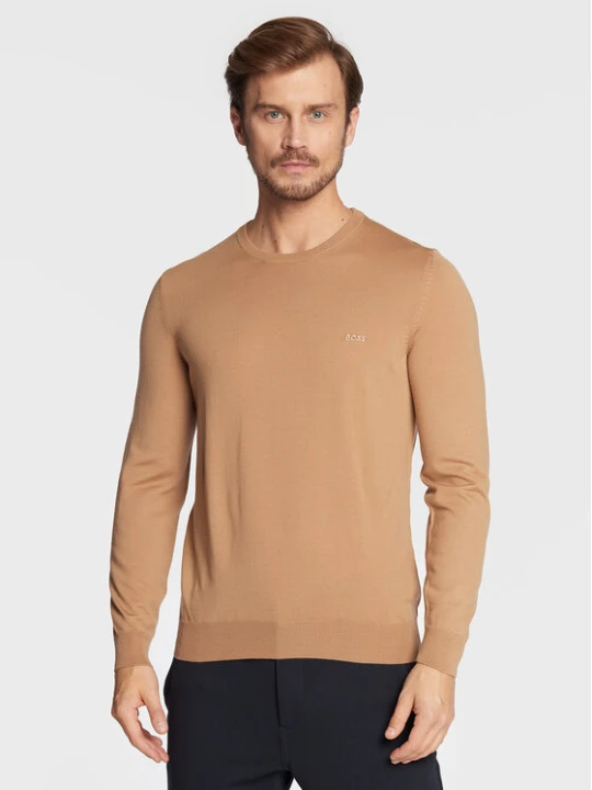 Zdjęcie produktu BOSS Sweter Botto-L 50476364 Brązowy Regular Fit
