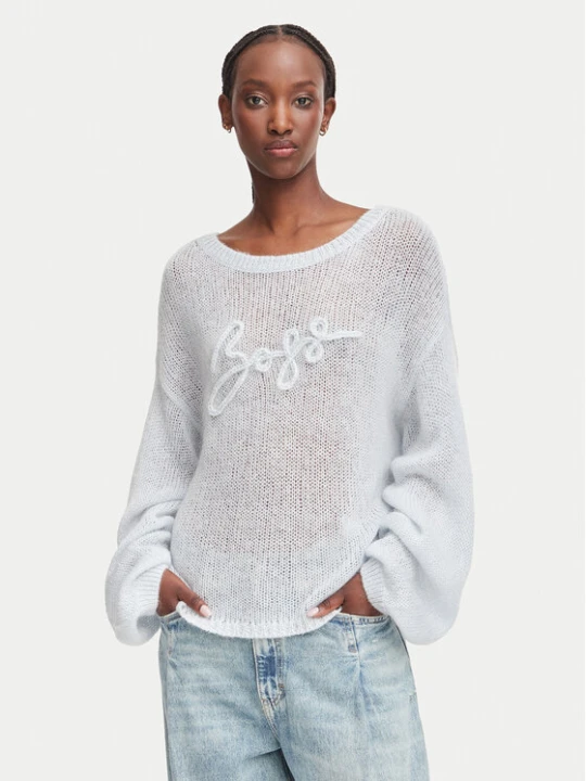 Zdjęcie produktu BOSS Sweter C_Farazena 50570093 Niebieski jasny Regular Fit