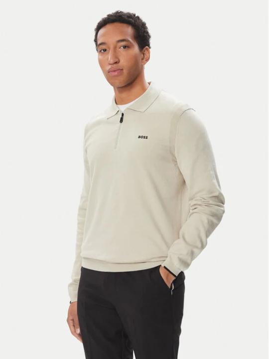 Zdjęcie produktu BOSS Sweter Ever 50551688 Beżowy jasny Regular Fit