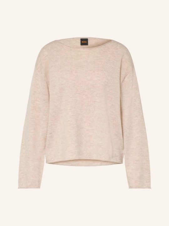 Zdjęcie produktu Boss Sweter Faprosa Z Kaszmirem beige JASNOBRĄZOWY