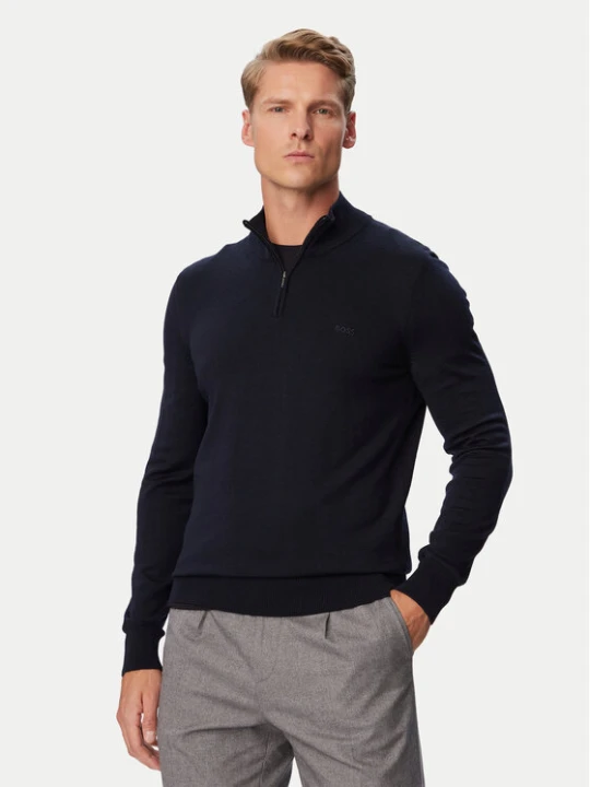 Zdjęcie produktu BOSS Sweter H-Ebenji-L 50571928 Granatowy Slim Fit