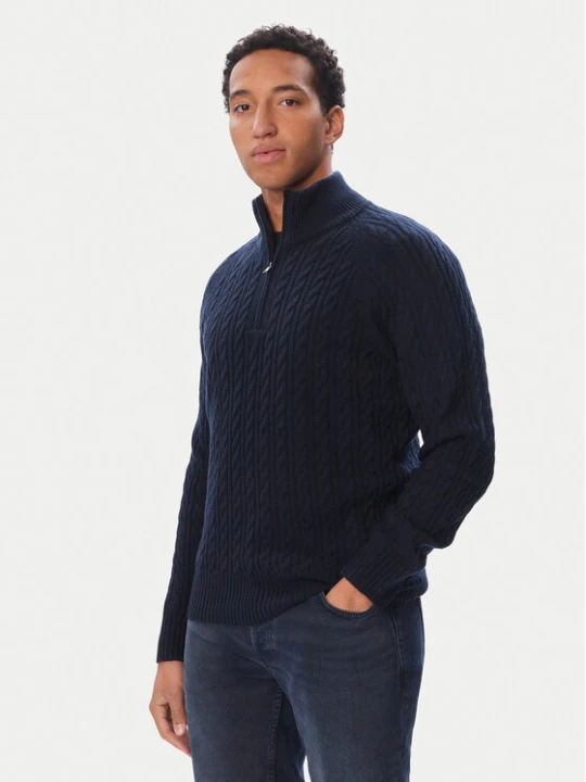 Zdjęcie produktu BOSS Sweter H-Furore 50570640 Granatowy Regular Fit