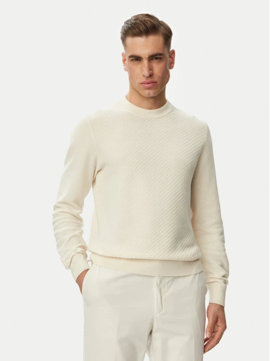 Zdjęcie produktu BOSS Sweter H-Lofranco 50565565 Kremowy Regular Fit