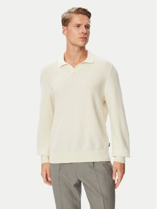 Zdjęcie produktu BOSS Sweter H-Lomarino 50565511 Kremowy Regular Fit
