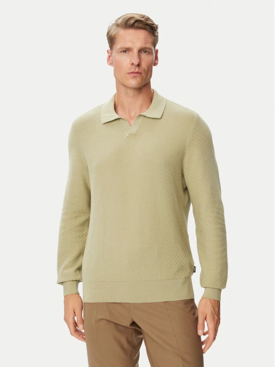 Zdjęcie produktu BOSS Sweter H-Lomarino 50565511 Zielony jasny Regular Fit
