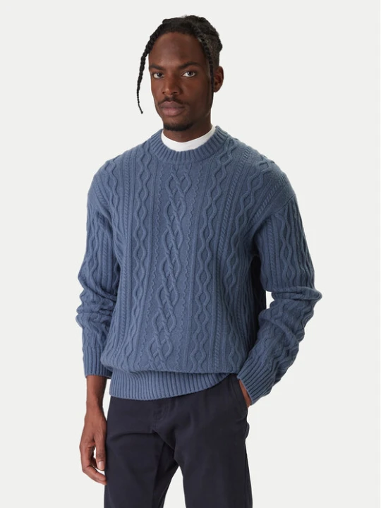 Zdjęcie produktu BOSS Sweter Kableto 50548689 Granatowy Regular Fit