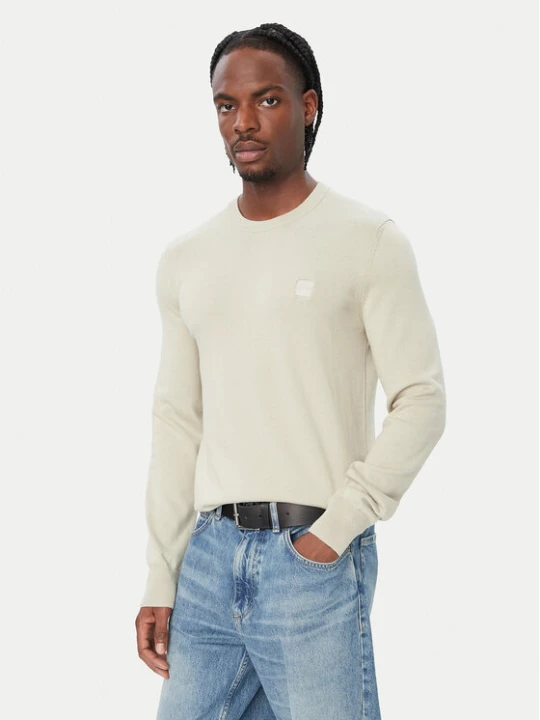 Zdjęcie produktu BOSS Sweter Kanovano 50527583 Beżowy Regular Fit