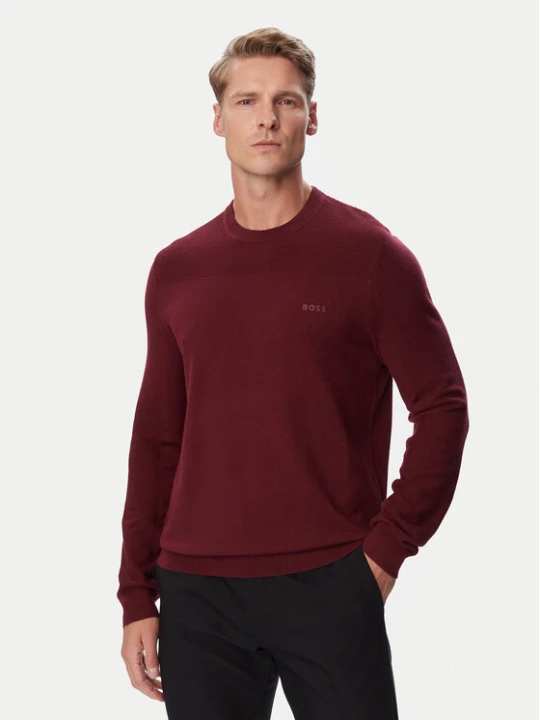 Zdjęcie produktu BOSS Sweter Momentum-X Cn 50547507 Bordowy Regular Fit
