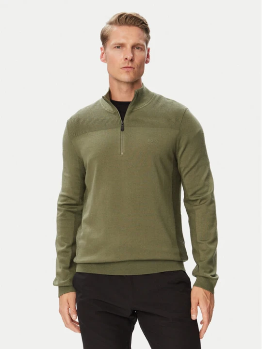 Zdjęcie produktu BOSS Sweter Momentum-X QZ 50547898 Khaki Regular Fit