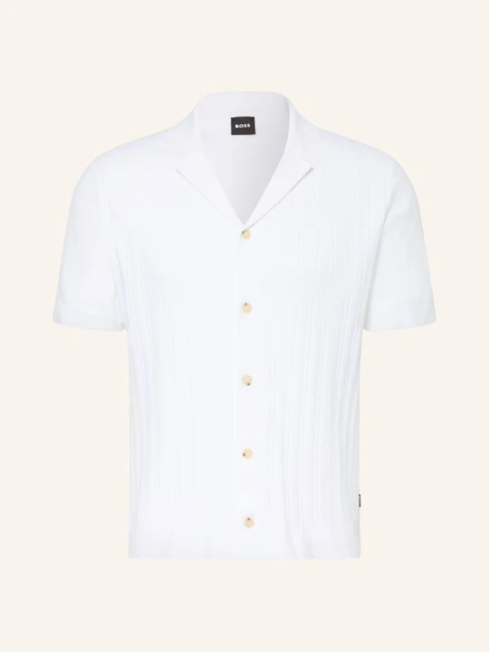 Zdjęcie produktu Boss Sweter Z Dzianiny Neri O Kroju Slim Fit weiss BIAŁY