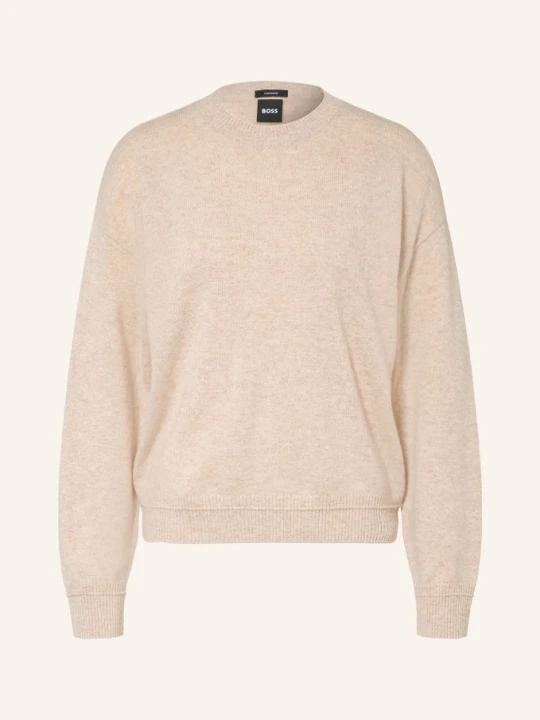 Zdjęcie produktu Boss Sweter Z Kaszmiru Fialka beige JASNOBRĄZOWY