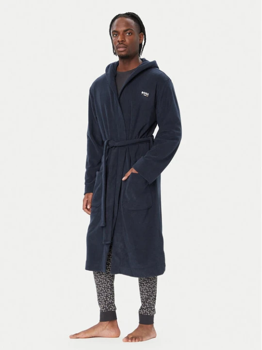 Zdjęcie produktu BOSS Szlafrok Terry Robe 50550685 Granatowy Relaxed Fit
