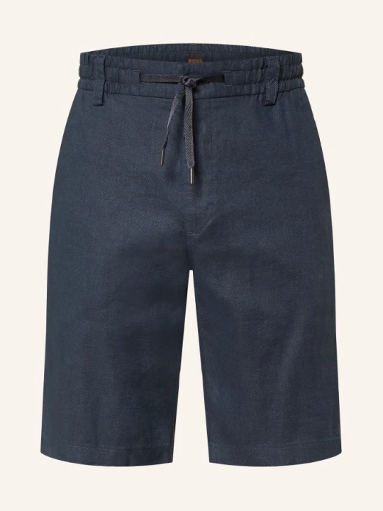 Zdjęcie produktu Boss Szorty Chino Chino Tapered Fit Z Lnu blau GRANATOWY