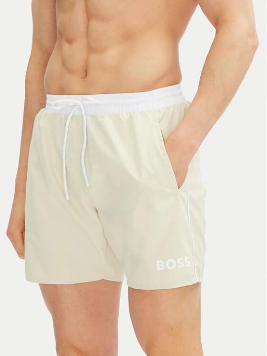Zdjęcie produktu BOSS Szorty kąpielowe Starfish 50514429 Écru Regular Fit Kremowy
