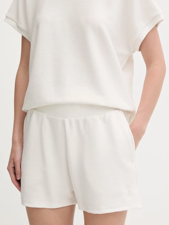 Zdjęcie produktu BOSS szorty lounge damskie BB TEXTURE_Shorts beżowy