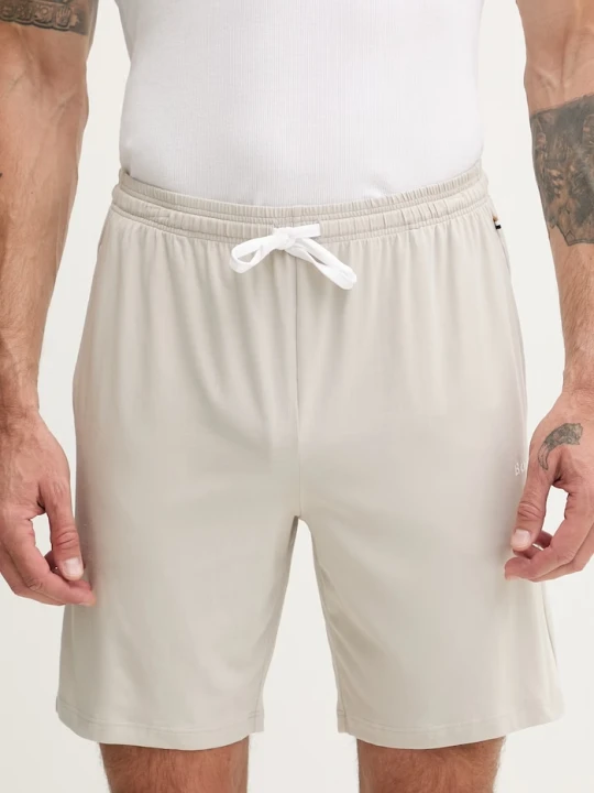 Zdjęcie produktu BOSS szorty lounge męskie bawełniane z elastanem Mix&Match Short CW beżowy