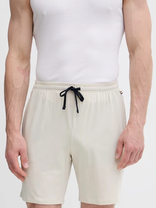 Zdjęcie produktu BOSS szorty lounge męskie bawełniane z elastanem Mix&Match Short CW beżowy