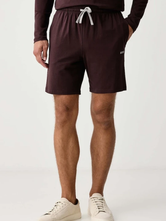 Zdjęcie produktu BOSS szorty lounge męskie bawełniane z elastanem Mix&Match Short CW brązowy