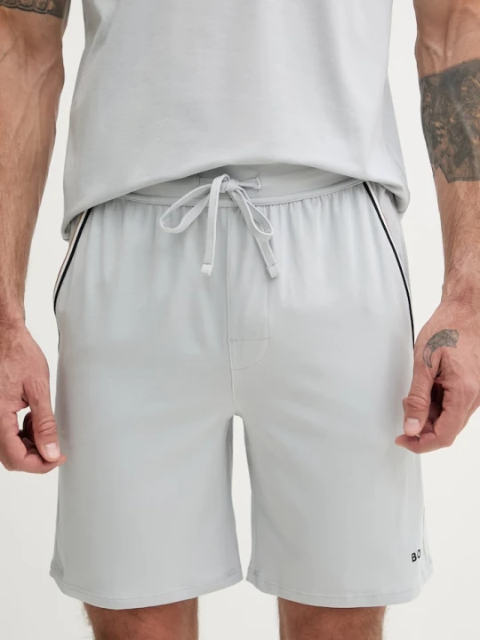 Zdjęcie produktu BOSS szorty lounge męskie bawełniane z elastanem Unique Shorts CW szary