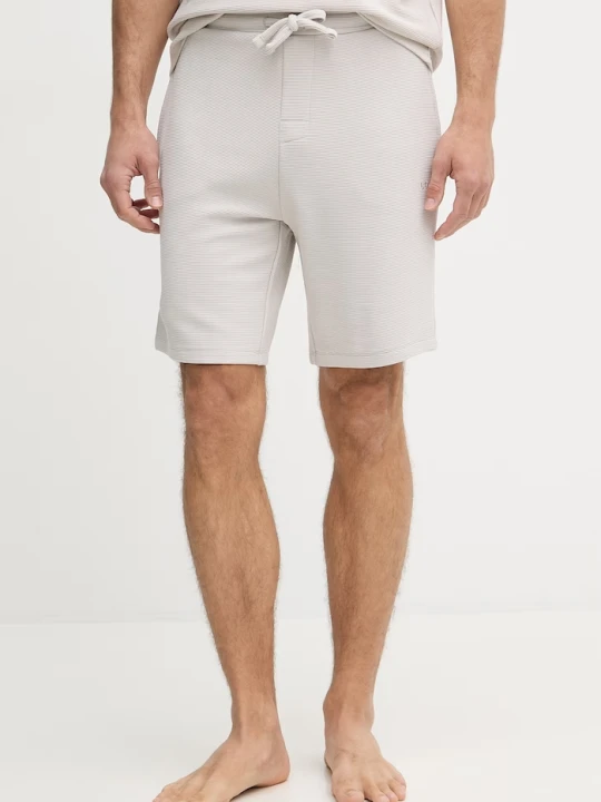 Zdjęcie produktu BOSS szorty lounge męskie Rib Shorts szary