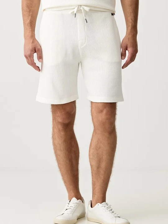 Zdjęcie produktu BOSS szorty lounge męskie z bawełną Structure Shorts beżowy