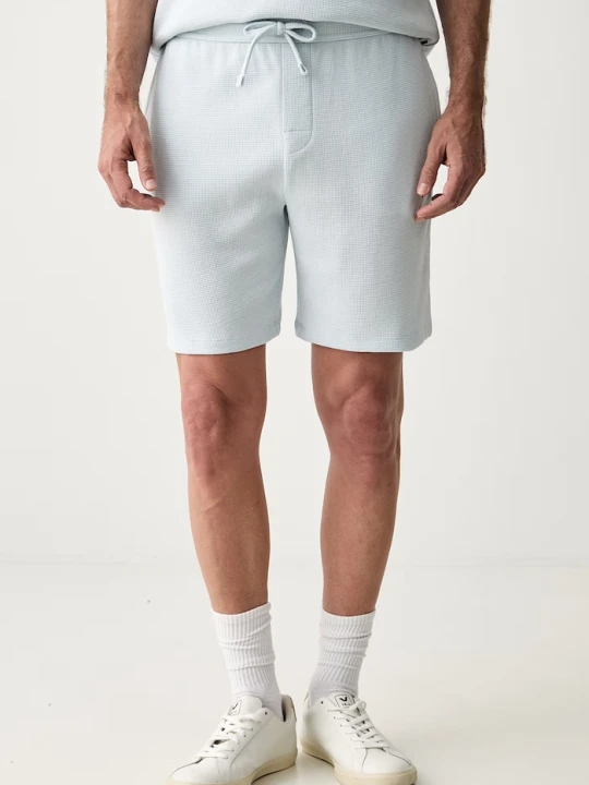 Zdjęcie produktu BOSS szorty lounge męskie z bawełną Waffle Shorts niebieski