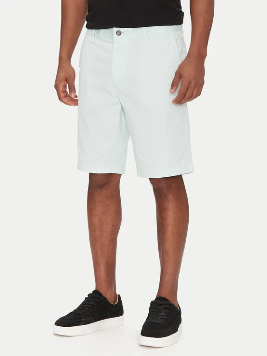 Zdjęcie produktu BOSS Szorty materiałowe Chino-Slim-Shorts 50536723 Błękitny Regular Fit Niebieski jasny