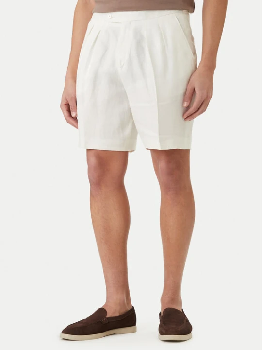 Zdjęcie produktu BOSS Szorty materiałowe H-Perin 50561858 Biały Tapered Fit