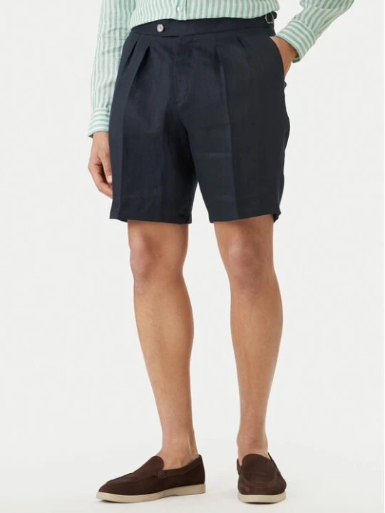Zdjęcie produktu BOSS Szorty materiałowe H-Perin 50561858 Granatowy Tapered Fit