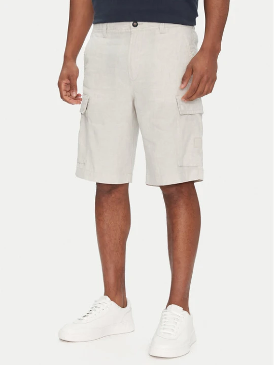 Zdjęcie produktu BOSS Szorty materiałowe Sisla-9-Cargo-Shorts 50536888 Beżowy Tapered Fit