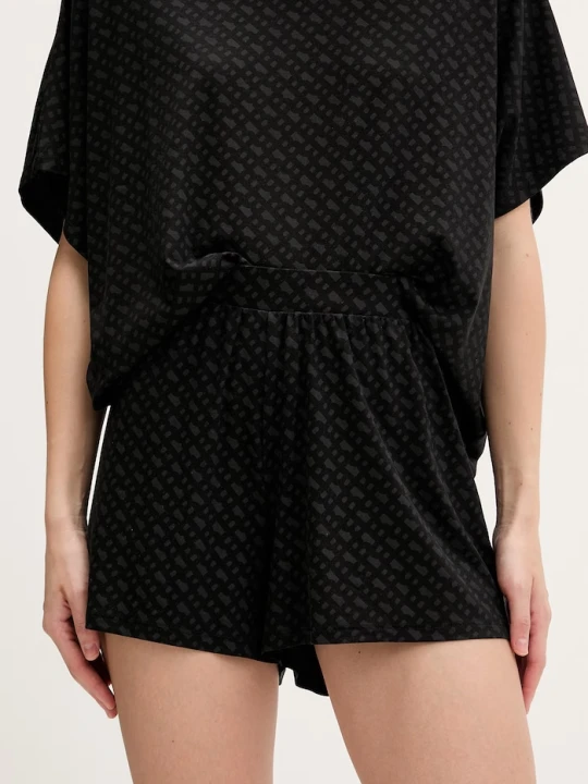 Zdjęcie produktu BOSS szorty piżamowe damskie z lyocellu B Logo_Shorts czarny