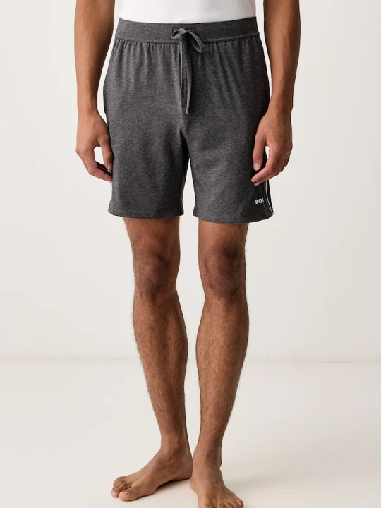 Zdjęcie produktu BOSS szorty piżamowe męskie bawełniane z elastanem Unique Shorts szary