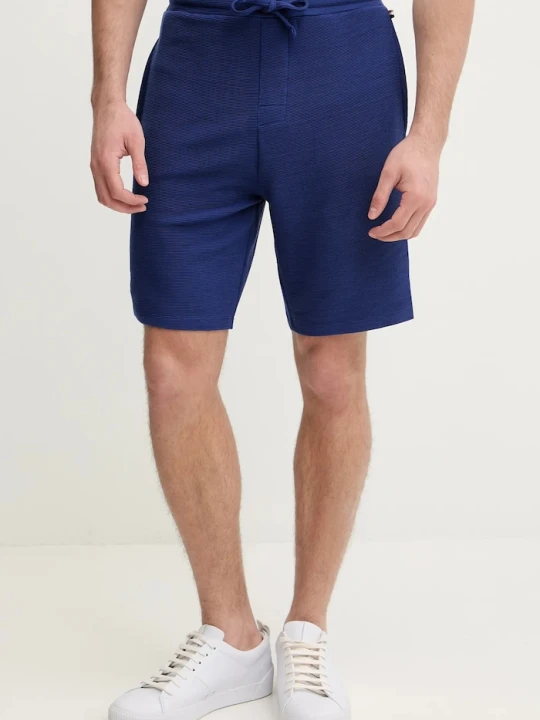 Zdjęcie produktu BOSS szorty lounge męskie Rib Shorts niebieski