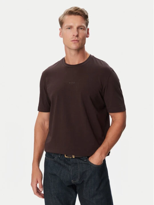 Zdjęcie produktu BOSS T-Shirt 50473278 Brązowy ciemny Regular Fit